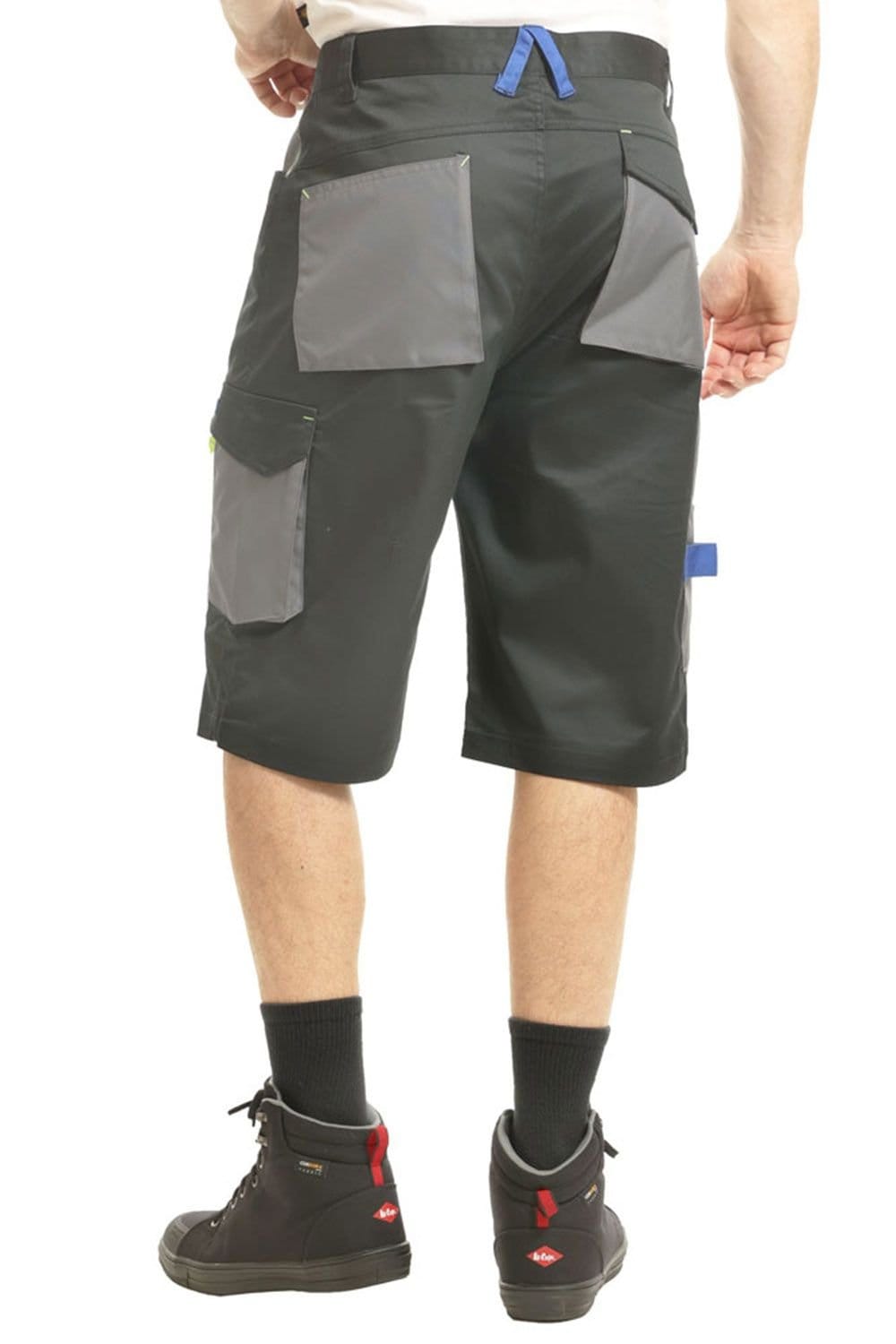 Goodyear Goodyear Men's Multi Pocket Stretch Work Cargo Shorts in Black - 4