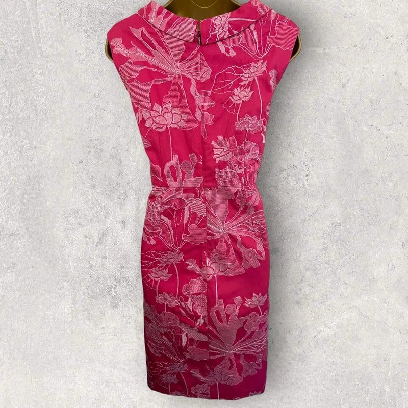 White Stuff White Stuff Womens Jaques Pink Cotton Floral White Embroidered Dress UK 16 NWT - 1
