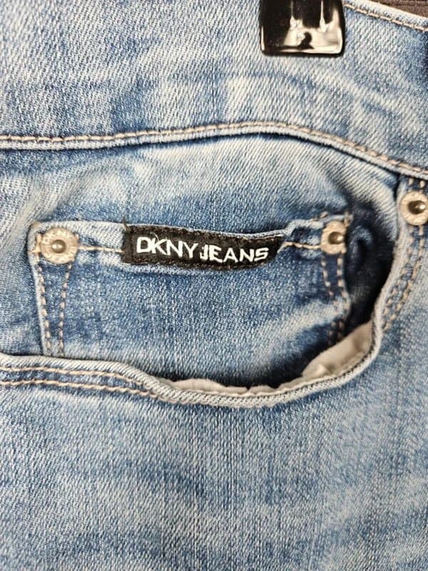 DKNY DKNY Jeans Blue Denim - Bleecker Skinny Slim Fit Stretch Mens 34x39