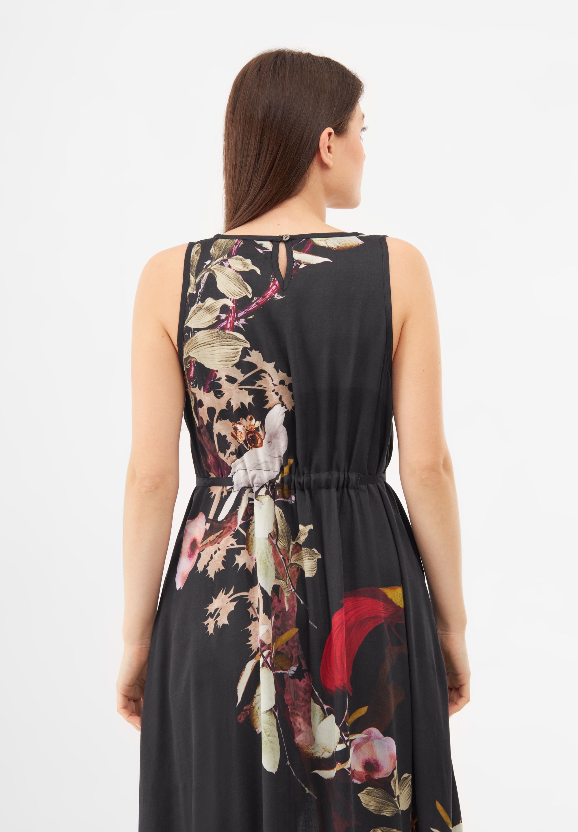 Bolongaro Trevor Bolongaro Trevor Women's Floral Print Parachute Day Dress in Black - 3