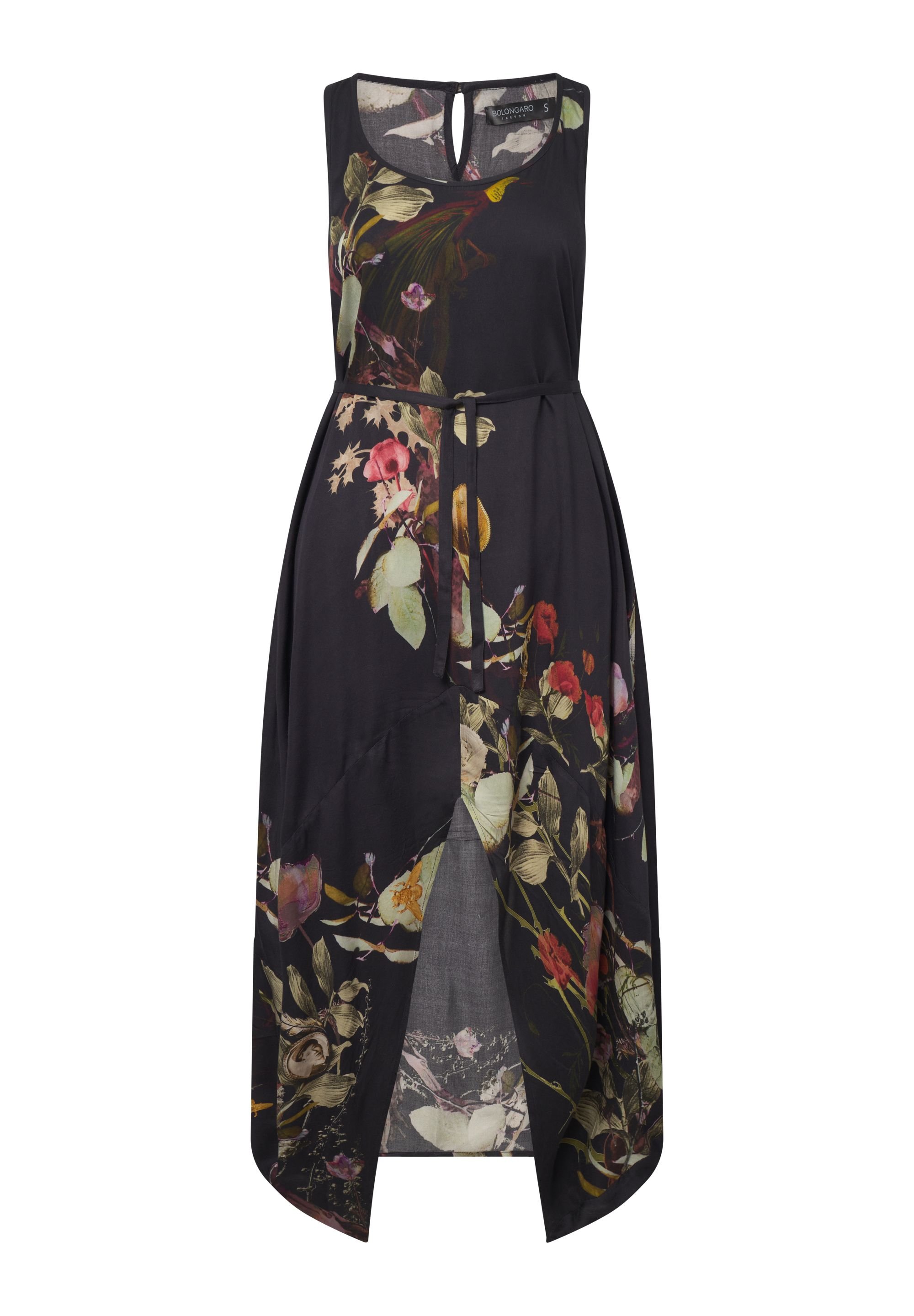Bolongaro Trevor Bolongaro Trevor Women's Floral Print Parachute Day Dress in Black - 4