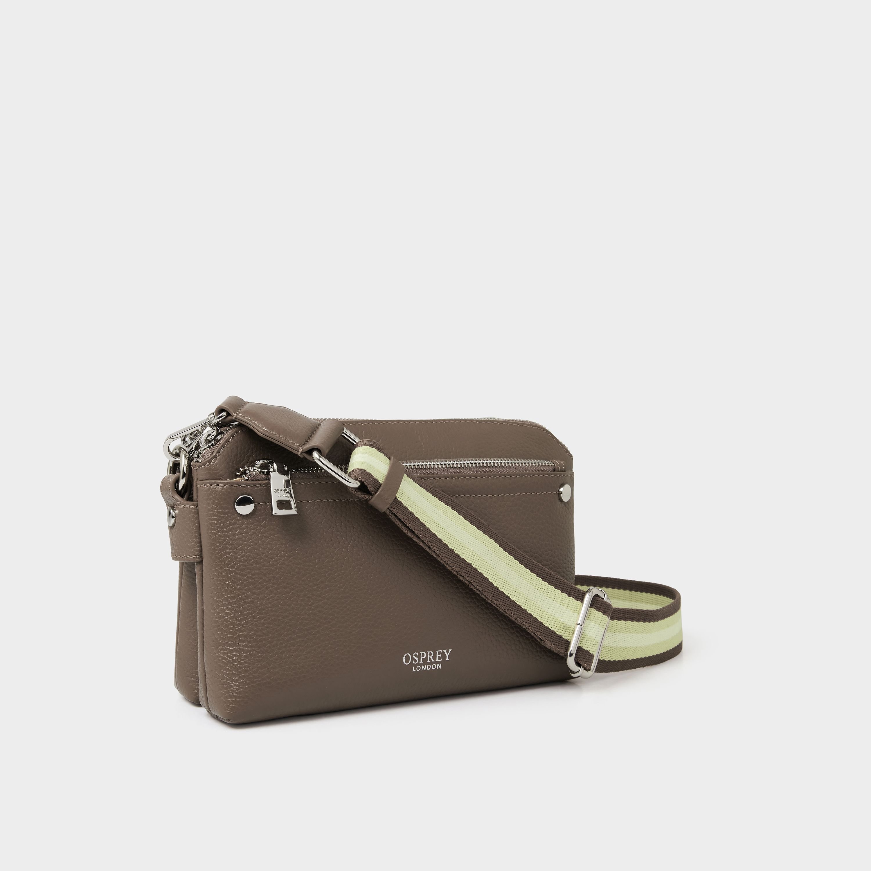 OSPREY LONDON OSPREY LONDON Women's The Stella Leather Crossbody Bag in Light Brown - 2