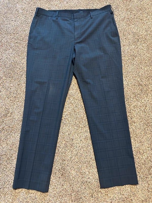 J.Crew J. Crew Men's Thompson Tapered Blue/Gray Plaid Suit Pants Trouser Size 38x32