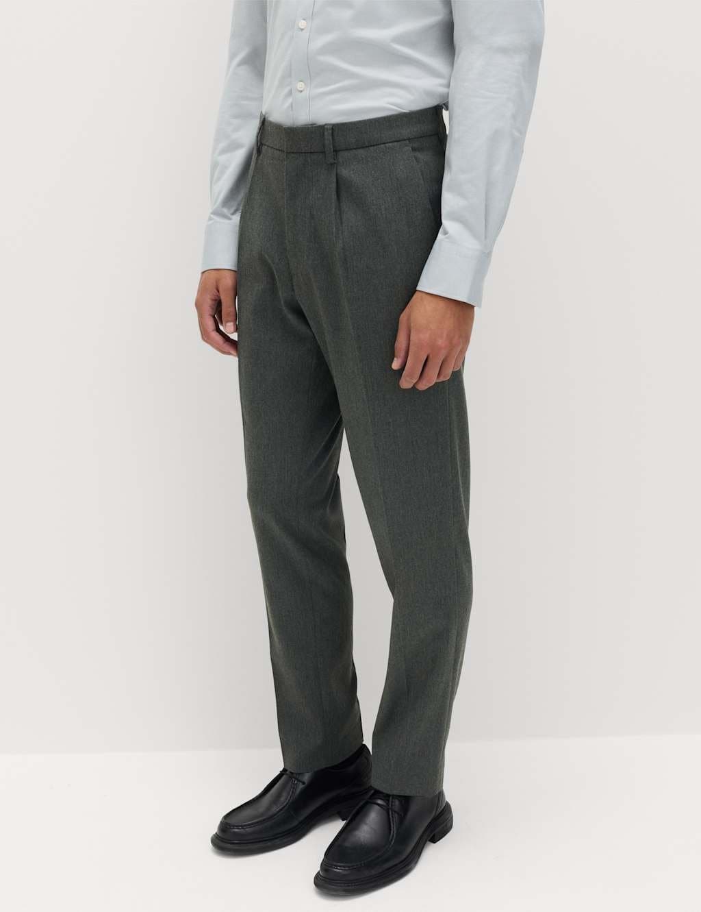 Marks & Spencer M&S Charcoal Stretch Smart Trousers