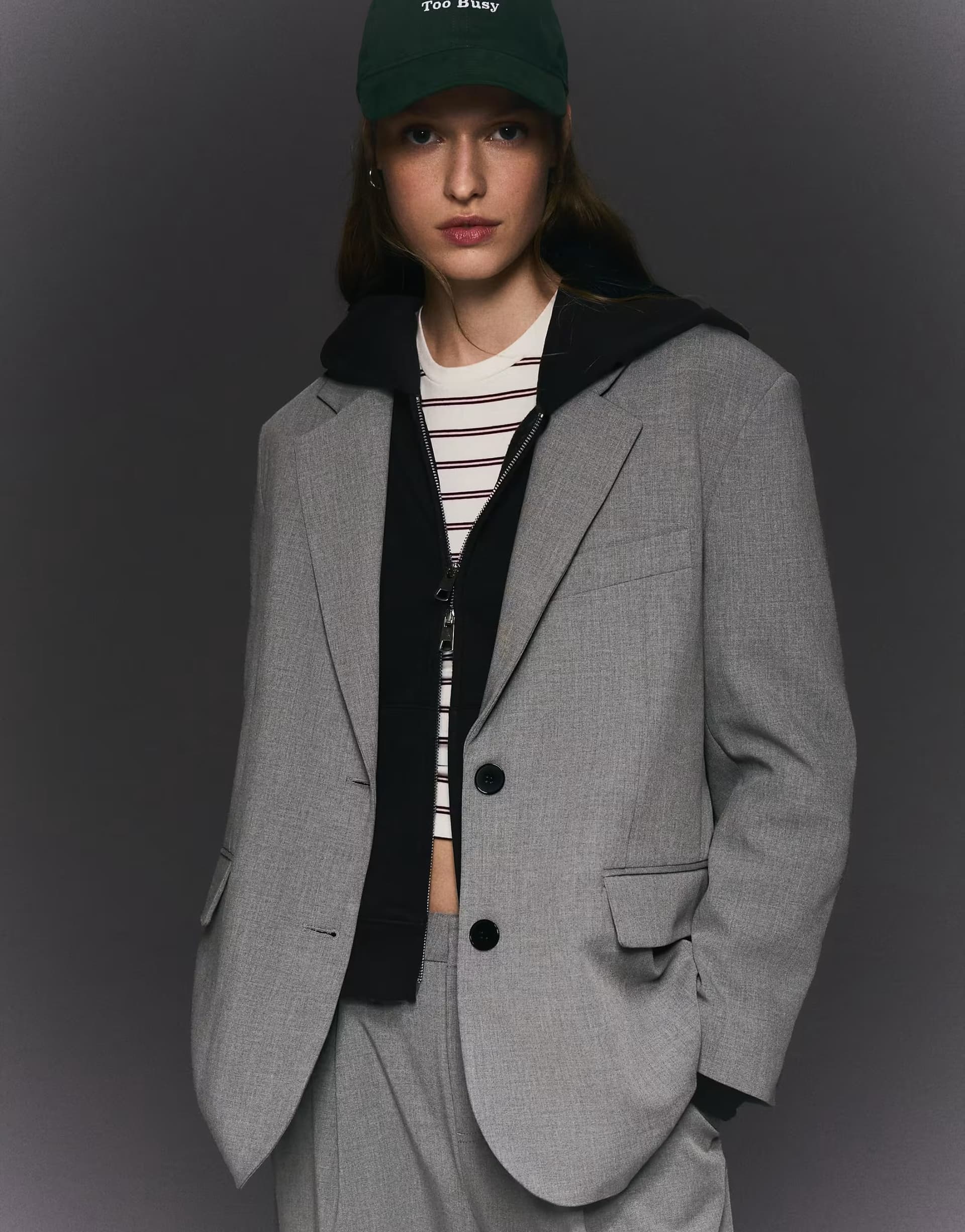 ASOS ASOS Light Grey Oversize Blazer