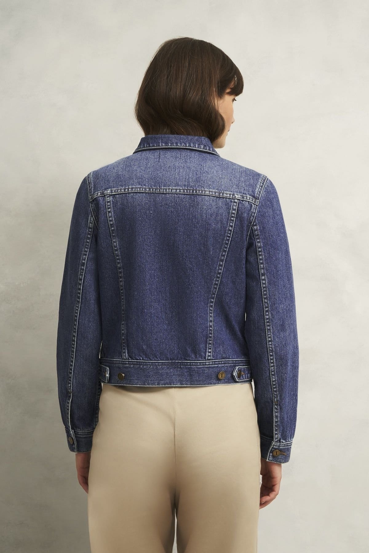 Hobbs London Hobbs London Women's Mariam Cropped Denim Jacket in Indigo - 4