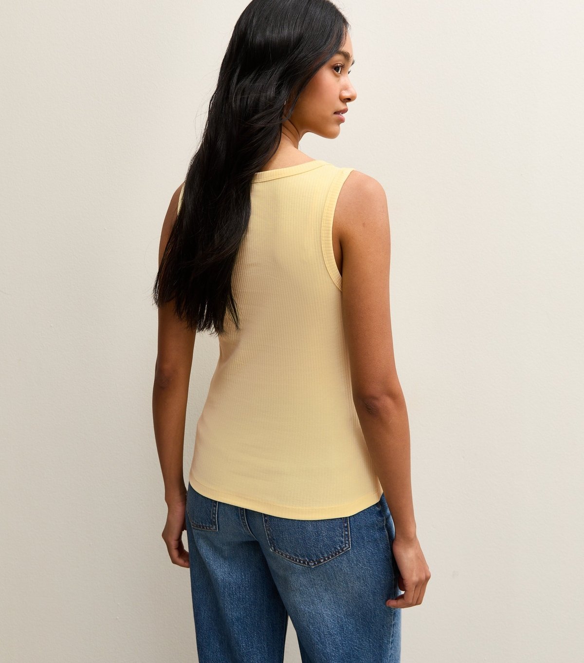 New Look Women's Light Yellow Square Neck Vest Top New Look - 4