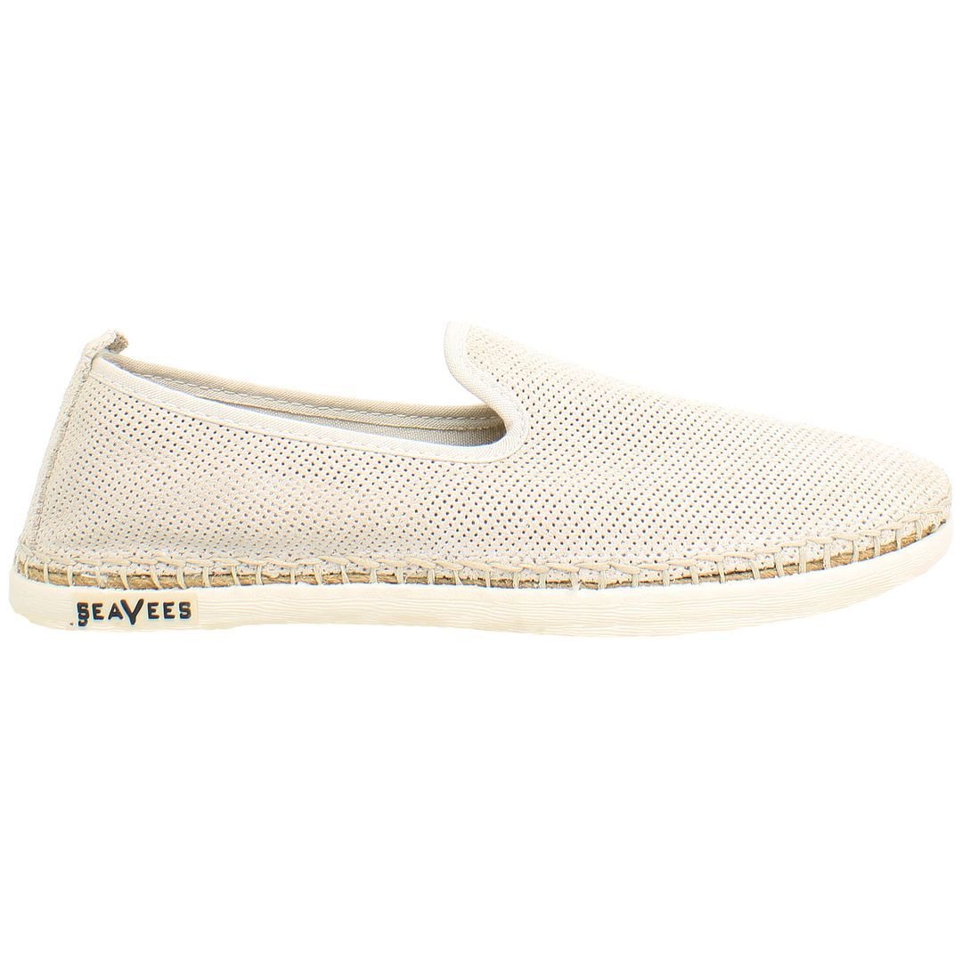 Seavees Seavees Women's Ocean Park Slip-On White Suede Leather Espadrilles - 1