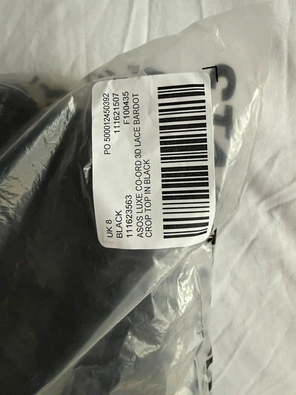 ASOS Asos luxe 3d lace cropped long sleeve top and split midi skirt co ord