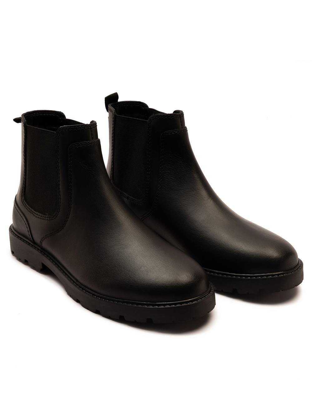Off the Hook Off the Hook Men's 'VADER' Boys Leather Formal Chelsea Boots in Black - 3