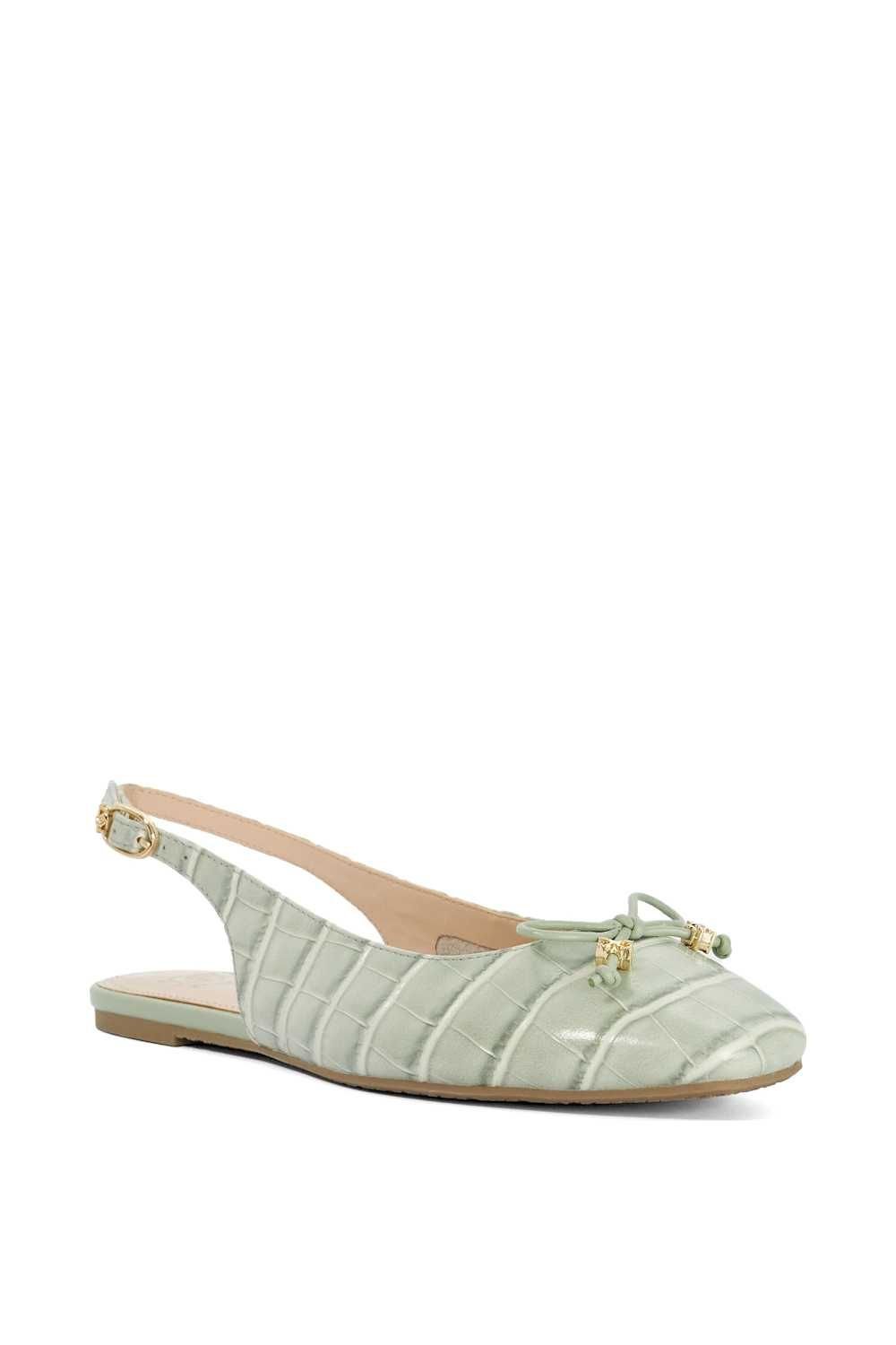 Dune London Dune London Women's 'Haiiden' Leather Ballet Pumps in Green - 2
