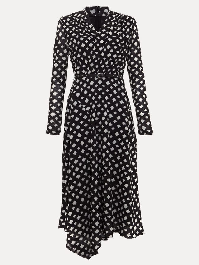 Phase Eight Phase Eight Women's Caitlin Asymmetric Wrap Midi Dress in Black - 2