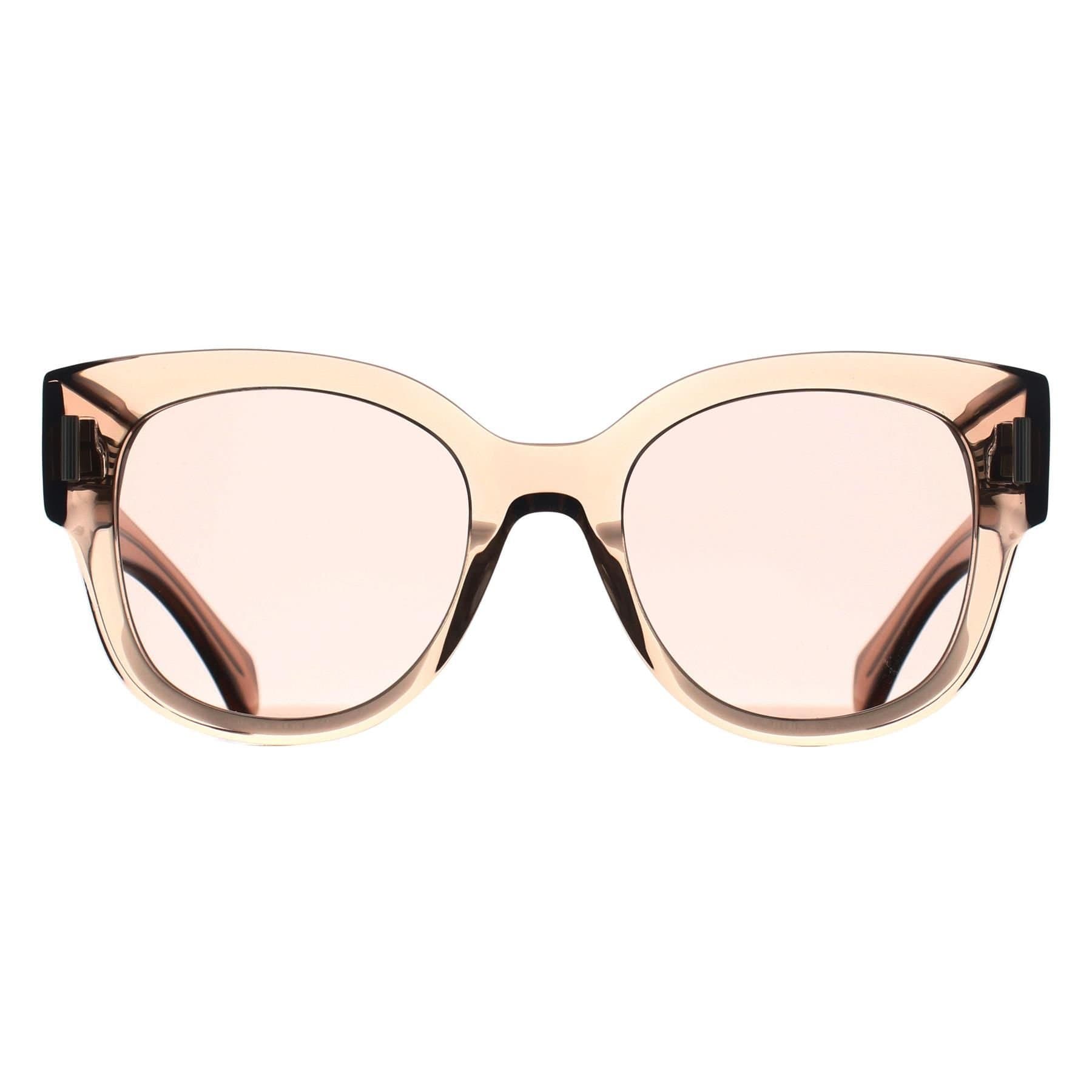 Salvatore Ferragamo Salvatore Ferragamo Women's Oval Transparent Nude Pink Brown SF2007S