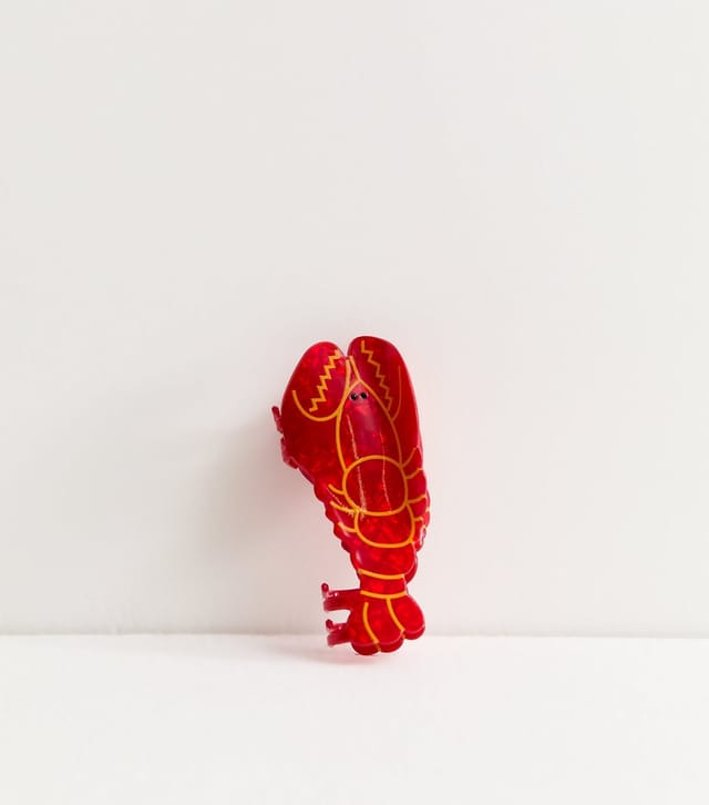 New Look Bright Red Lobster Hair Claw Clip New Look - 2