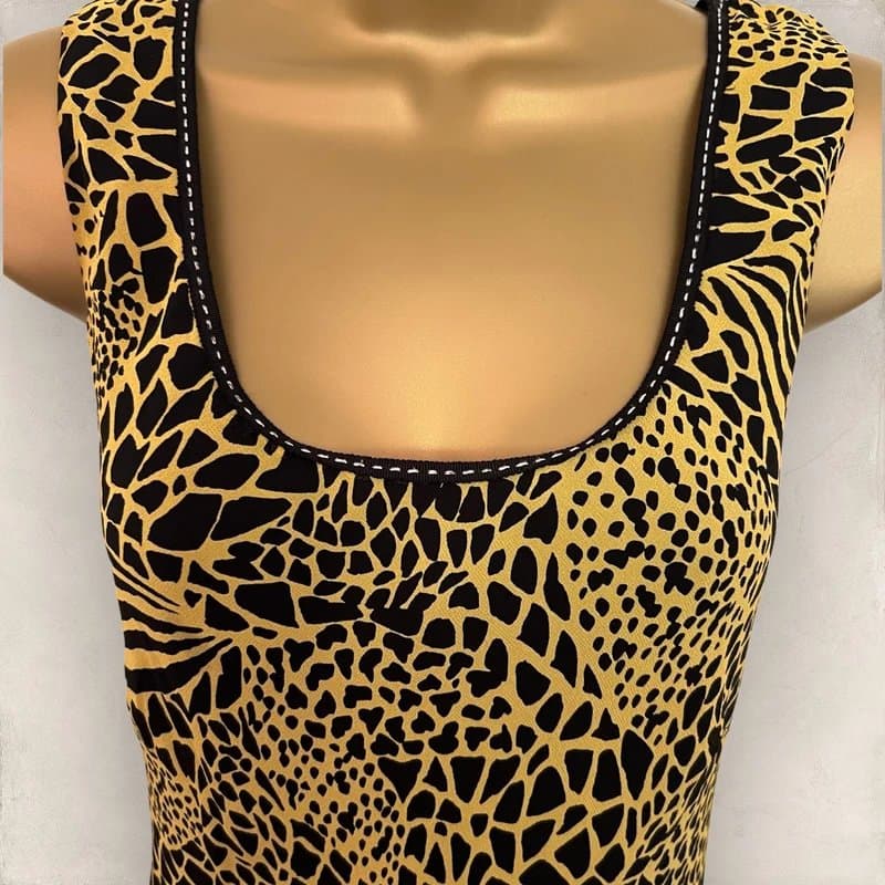 WINDSMOOR Windsmoor Womens Yellow Black Silk Sleeveless Summer Occasion Dress UK 10