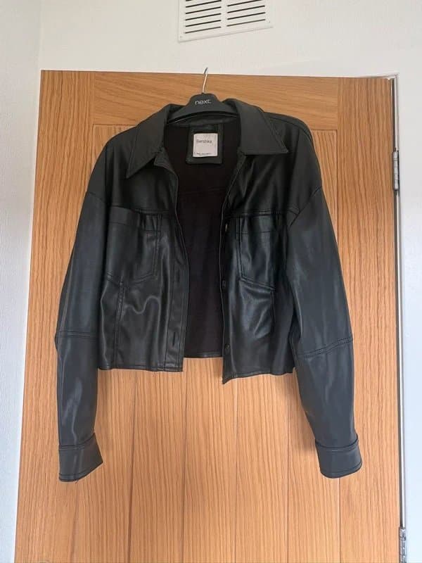 Bershka Faux leather jacket
