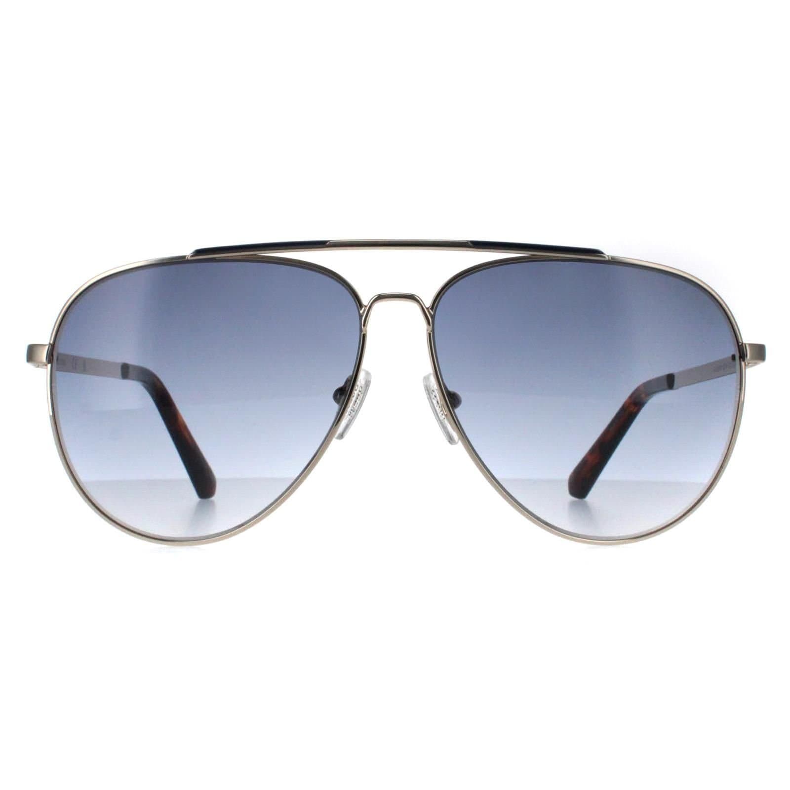 GUESS Guess Men's Aviator Gold Blue Gradient GU00059
