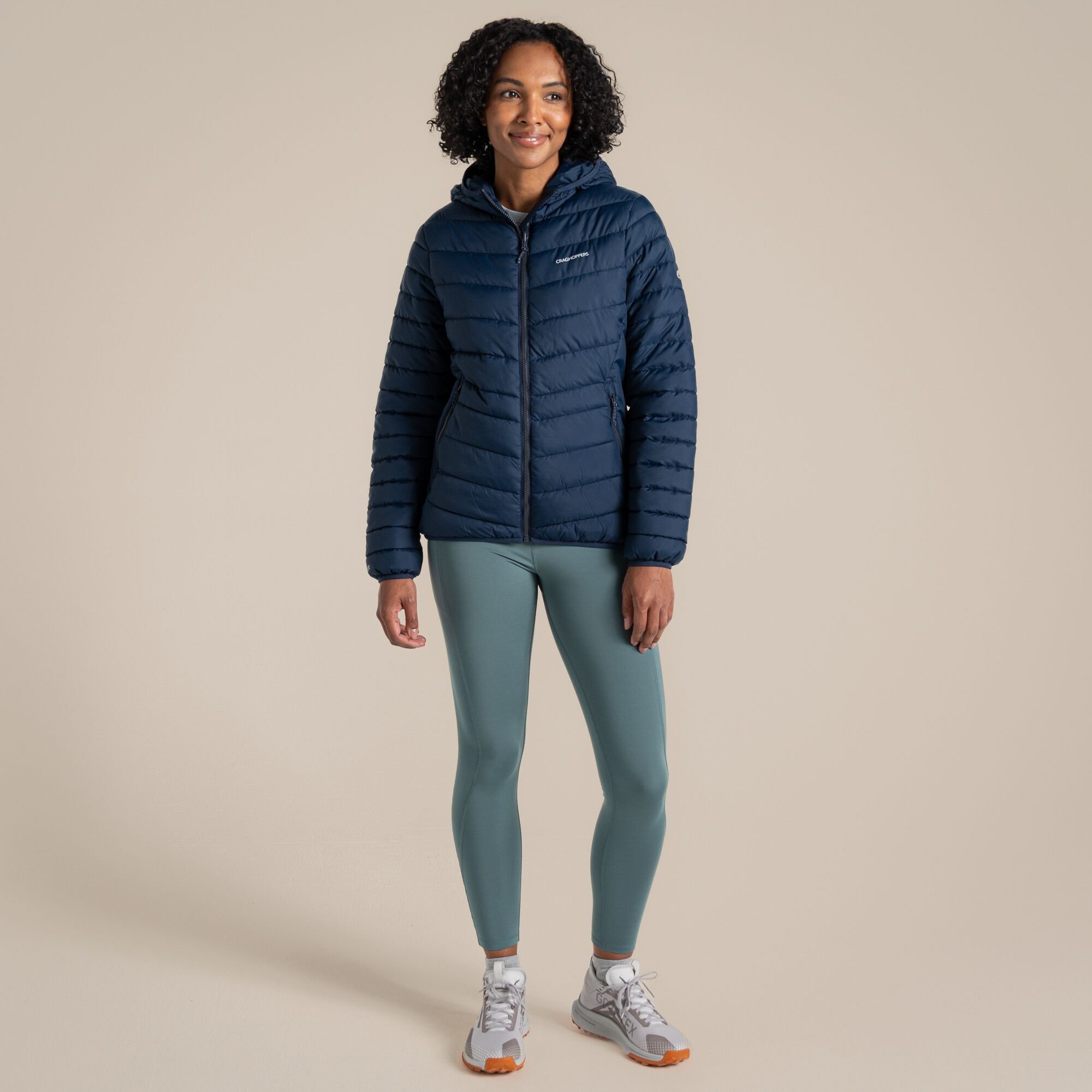 Craghoppers Craghoppers Women's Compresslite IX Hooded Water Repellent Insulating Jacket in Navy - 3