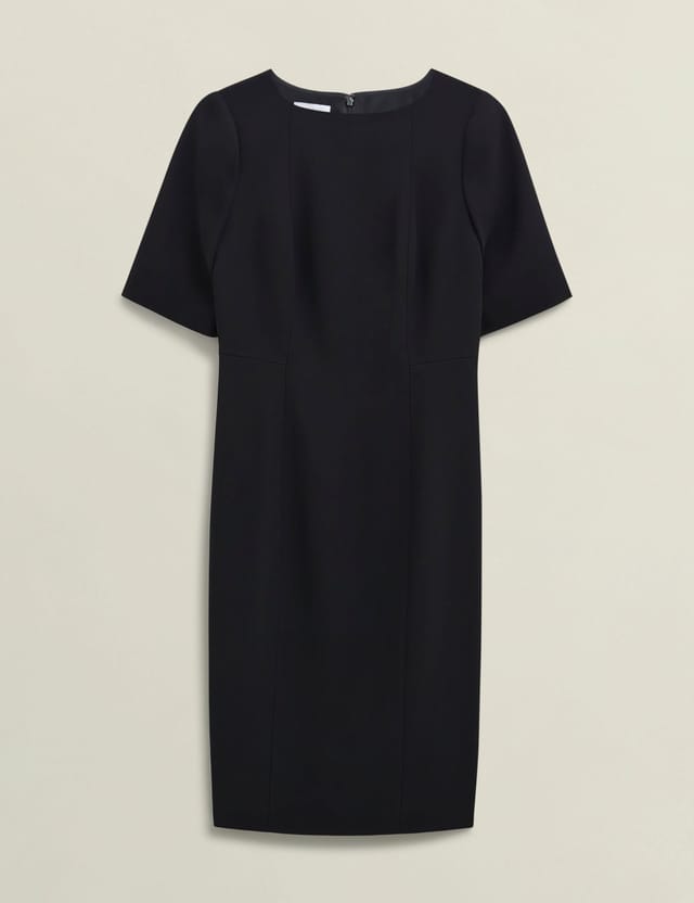 Hobbs London Hobbs London Women's Rae Sleeved Dress in True Black - 2