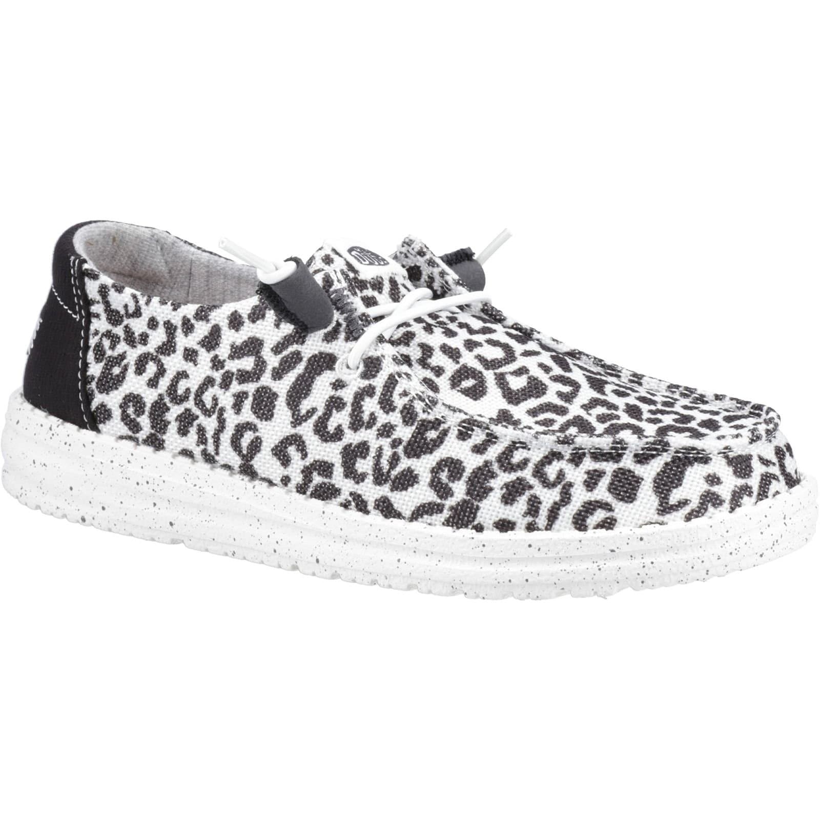 Hey Dude Hey Dude Women's 'Wendy Leopard' Slip On Shoes in Black