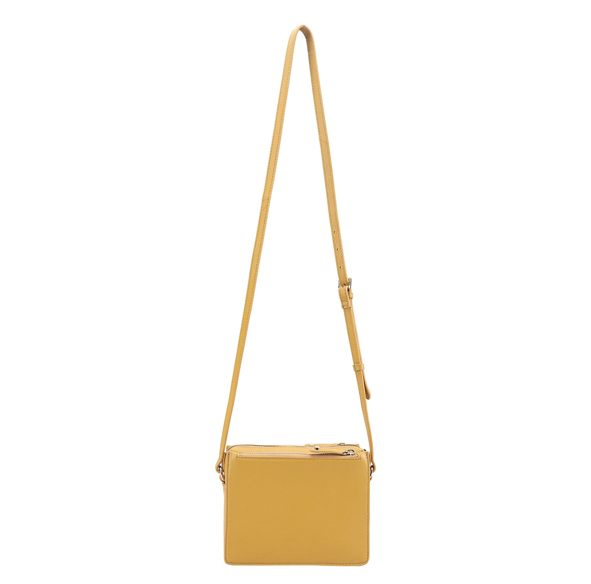 Paul Costelloe Paul Costelloe Women's Thaya Leather Cross Body Bag in Yellow - 4