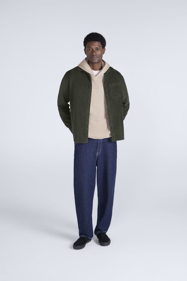 Animal Animal Men's 'Lewis' Comfortable Casual 100% Cotton Collared Button Down Cord Shirt in Khaki - 3