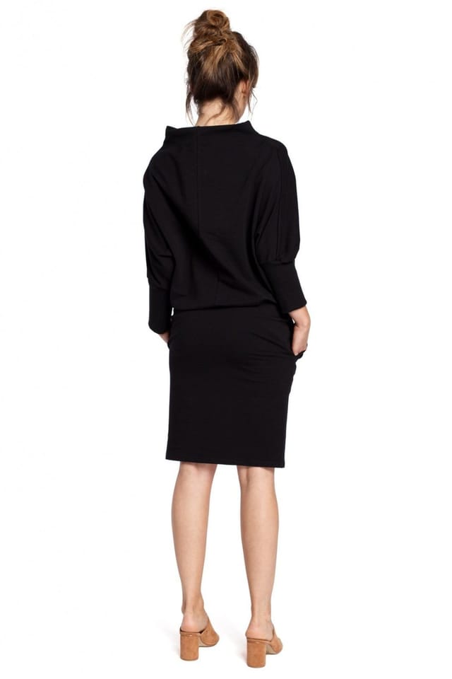 Love Lace Love Lace Women's Attractive Kimono Dress with Side Pockets in Black - 3