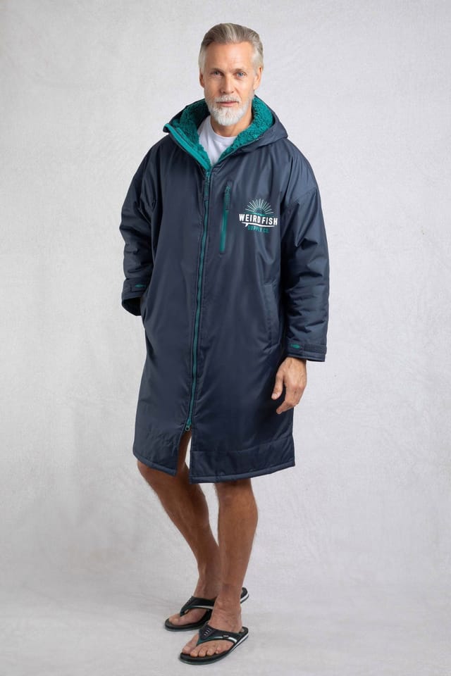 Weird Fish Weird Fish Women's Atlantic Waterproof Changing Robe in Baby Blue - 3