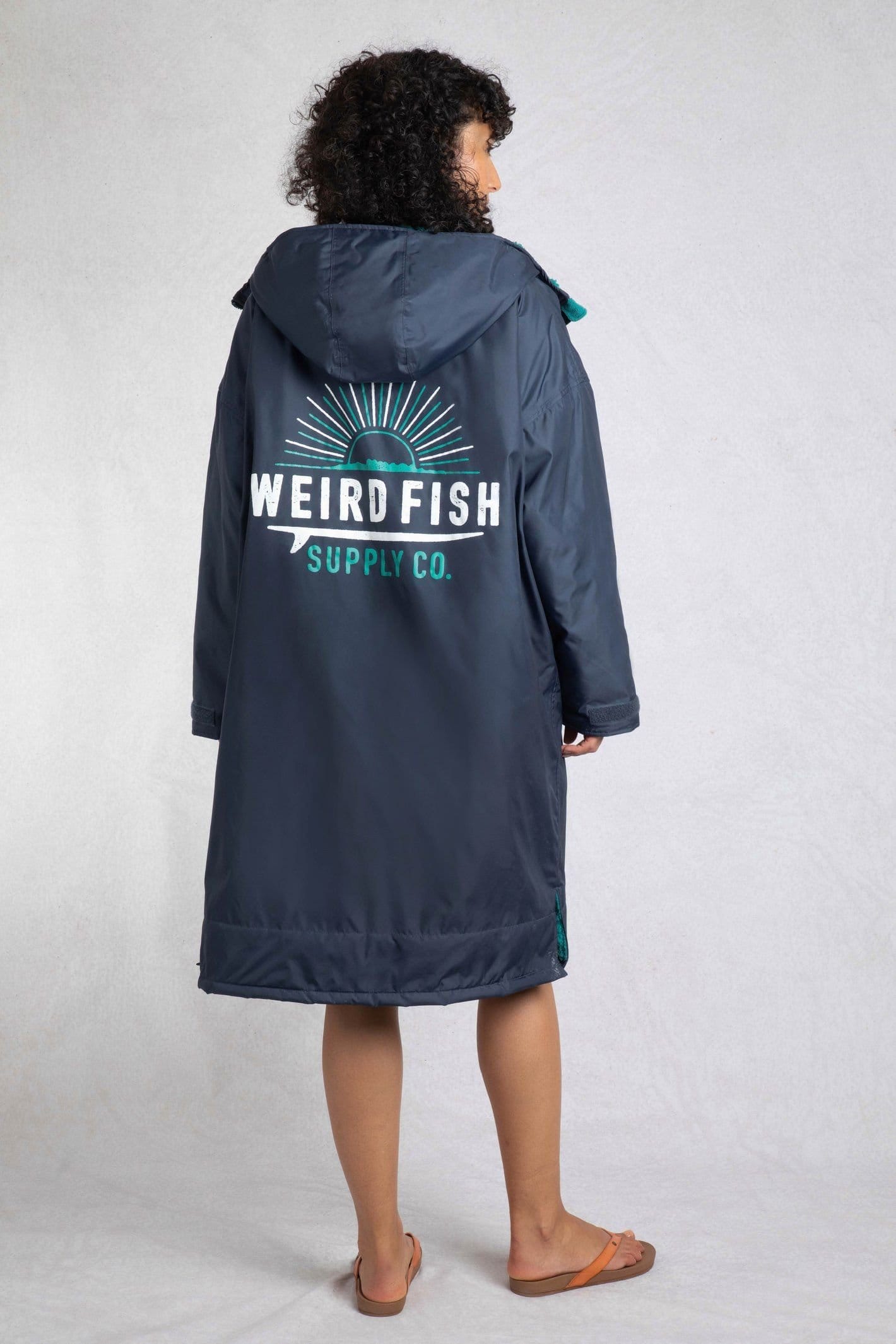 Weird Fish Weird Fish Women's Atlantic Waterproof Changing Robe in Baby Blue - 4