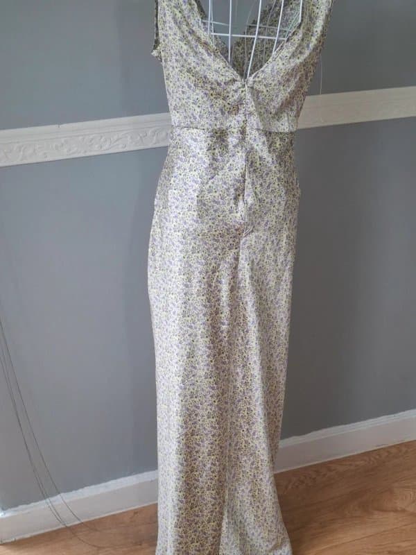 Nasty Gal Nasty Gal Ditsy Floral Satin Maxi Dress | Cowl Back | Cottagecore - coquette |  10