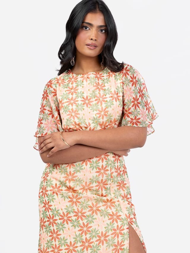 Anaya with Love Anaya with Love Women's Floral Print Open Back Maxi Dress - 2