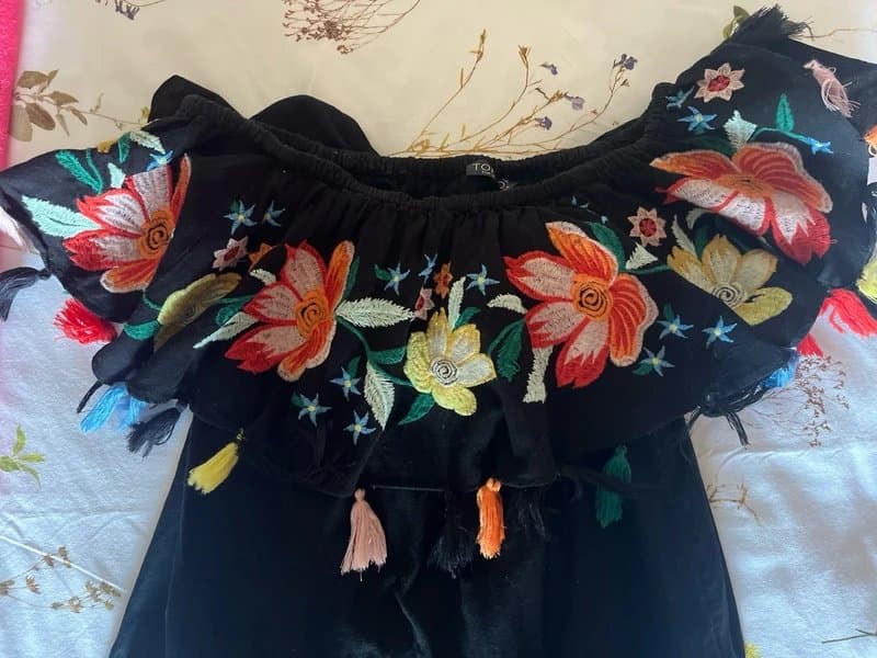 Topshop Off-shoulder summer dress