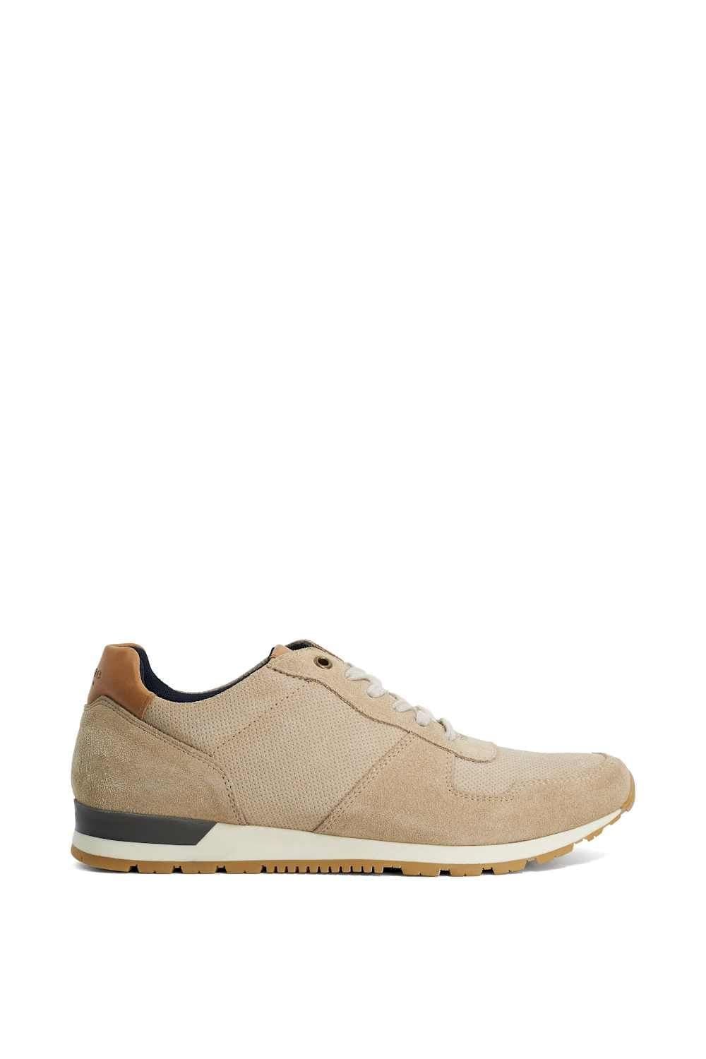 Dune London Dune London Men's 'Toronto' Suede Trainers in Natural