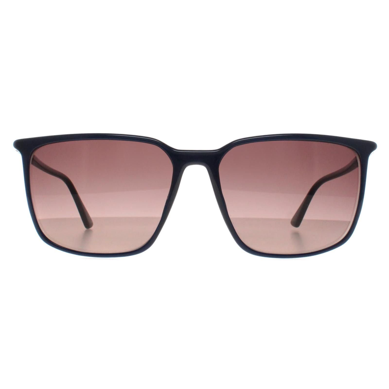 Calvin Klein CALVIN KLEIN Men's Rectangle Blue Brown CK22522S - 1