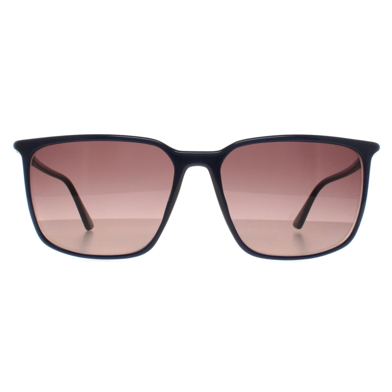 Calvin Klein CALVIN KLEIN Men's Rectangle Blue Brown CK22522S