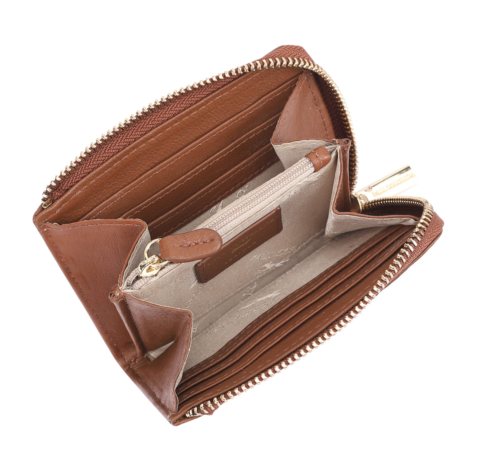Paul Costelloe Paul Costelloe Women's Tano Leather Purse in Tan - 4