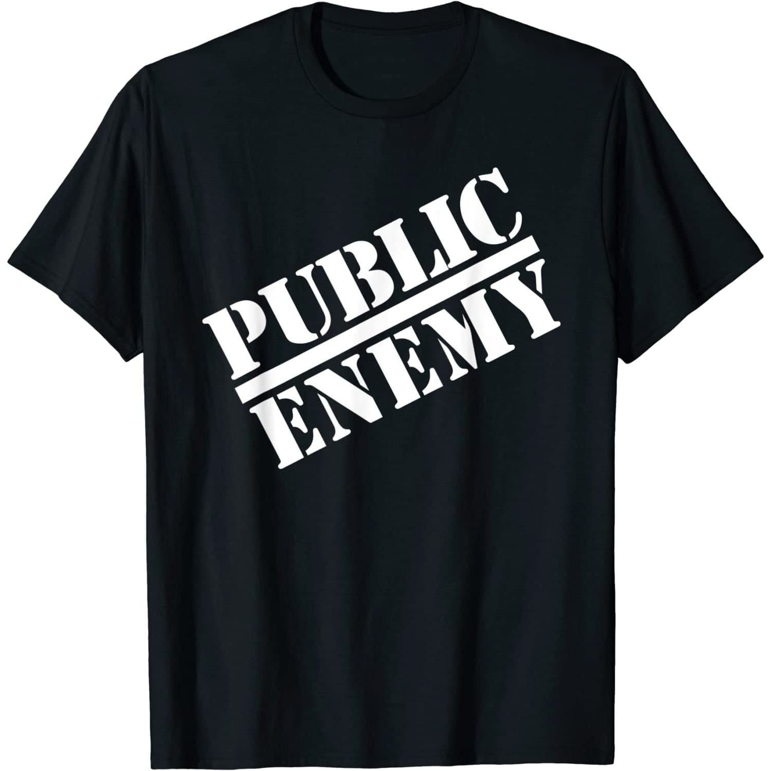 Public Enemy Public Enemy Men's Logo Cotton T-Shirt in Black