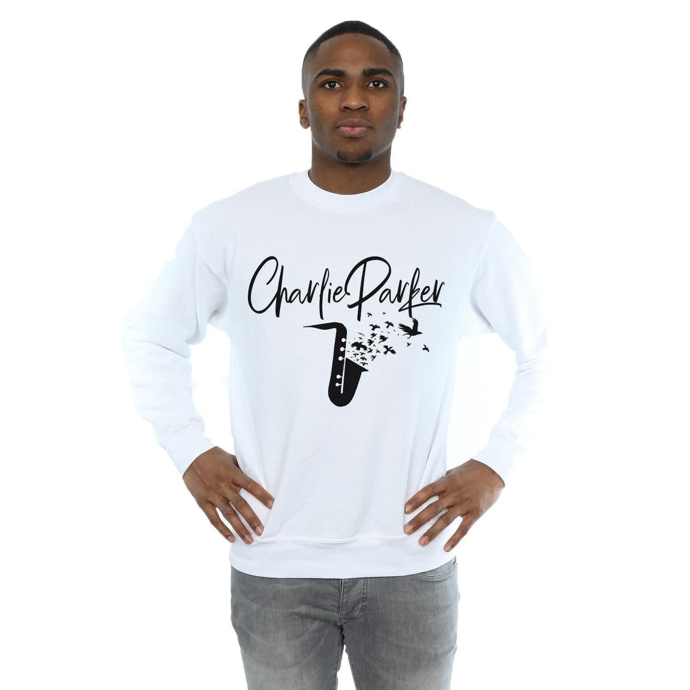 Charlie Parker Charlie Parker Men's Bird Sounds Sweatshirt in White