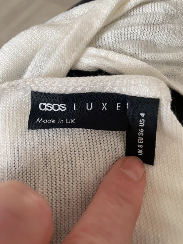 ASOS White halter neck top