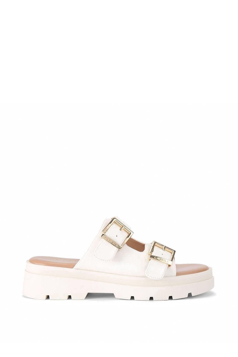Carvela Carvela Women's 'Bormio Buckle' Sandals in White