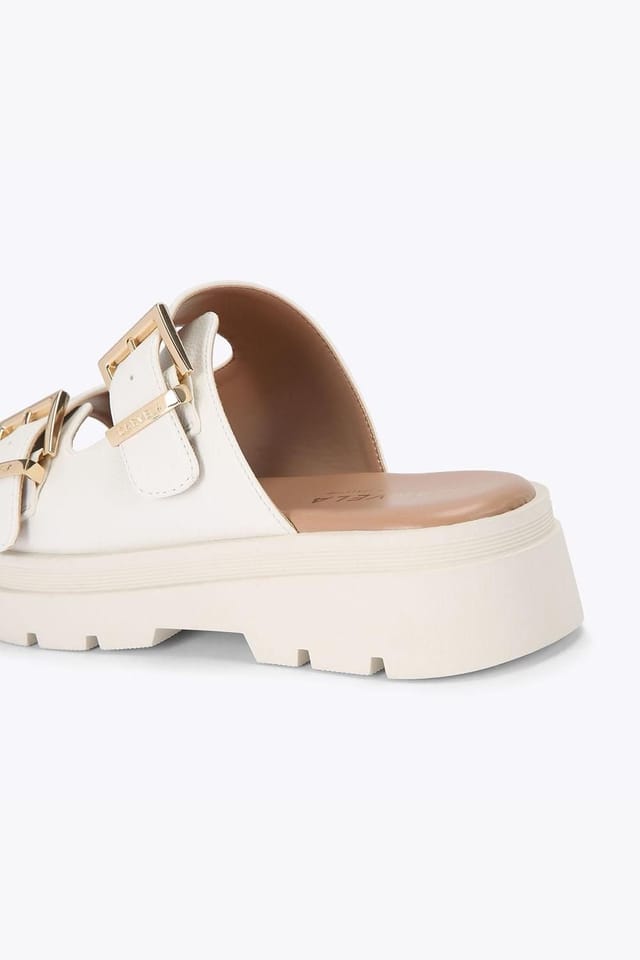 Carvela Carvela Women's 'Bormio Buckle' Sandals in White - 3