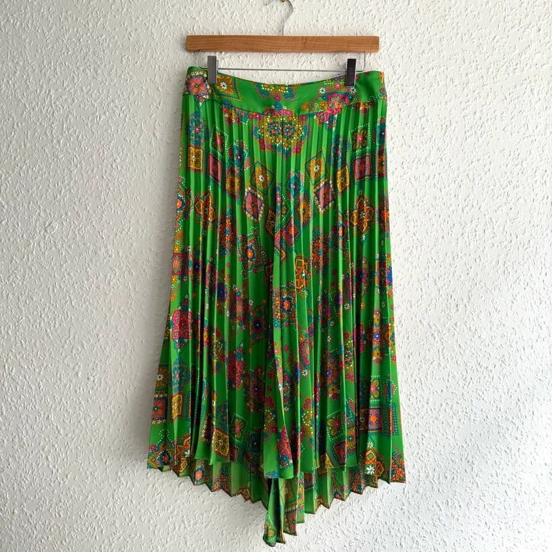 Julie Fagerholt Heartmade julie fagerholt green floral skirt - size 36eur - 1