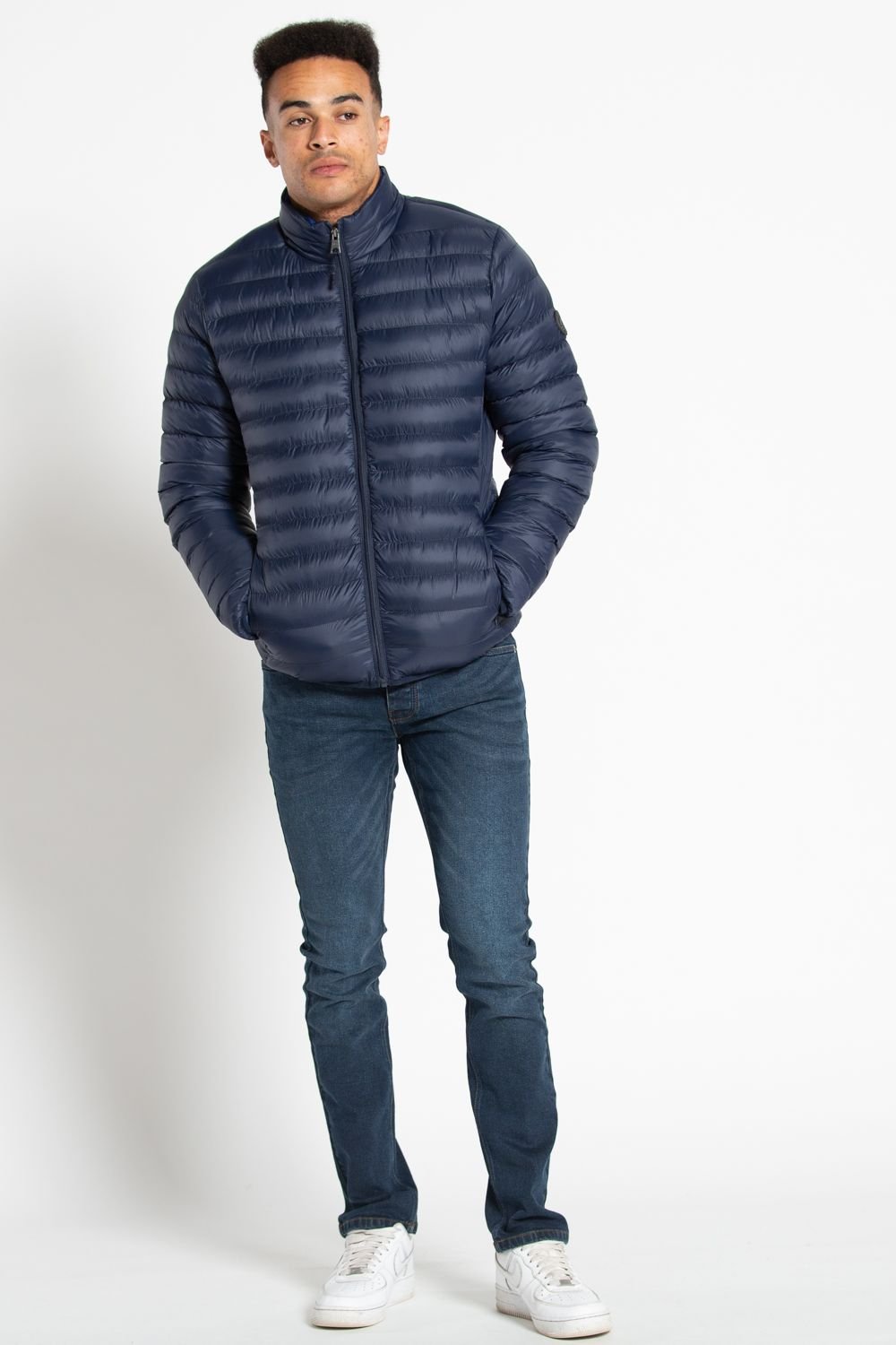 Tokyo Laundry Tokyo Laundry Men's Fleece Lined Padded Jacket in Dark Navy - 4