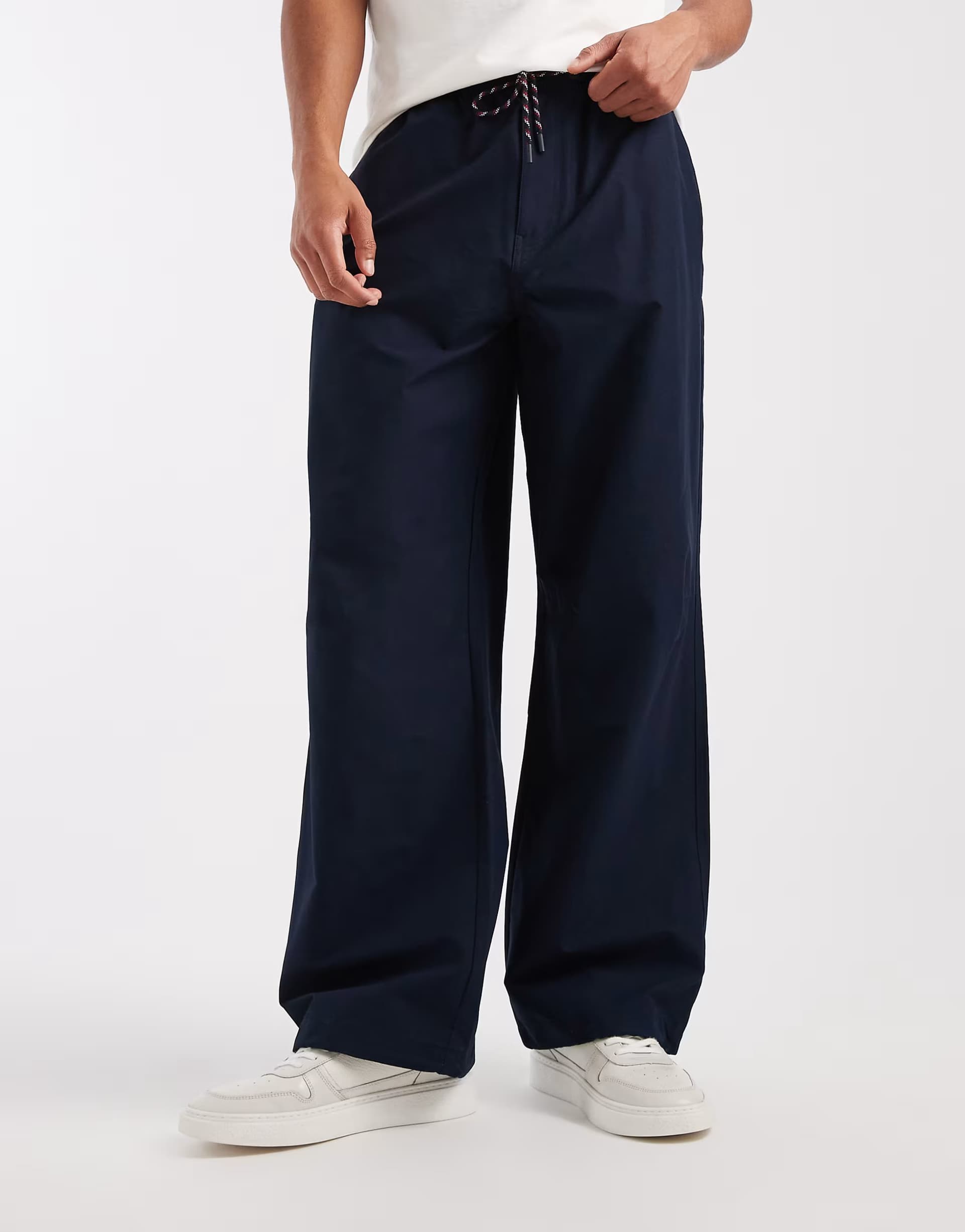 ASOS Tommy Jeans Navy Parachute Trousers