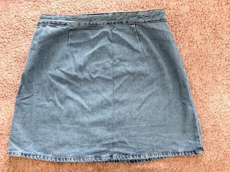 ASOS Asos denim skirt with button detail uk 14