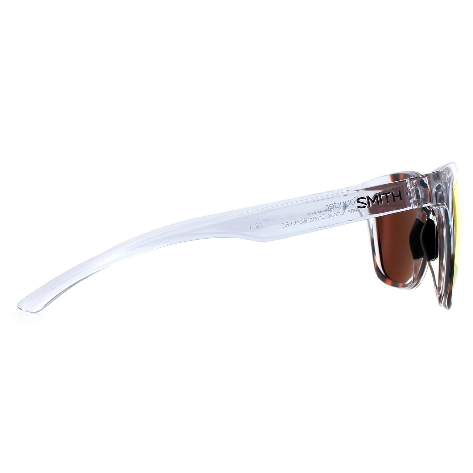 Smith Smith Men's Square Havana & Transparent Chromapop Red Mirror Founder in Brown - 4