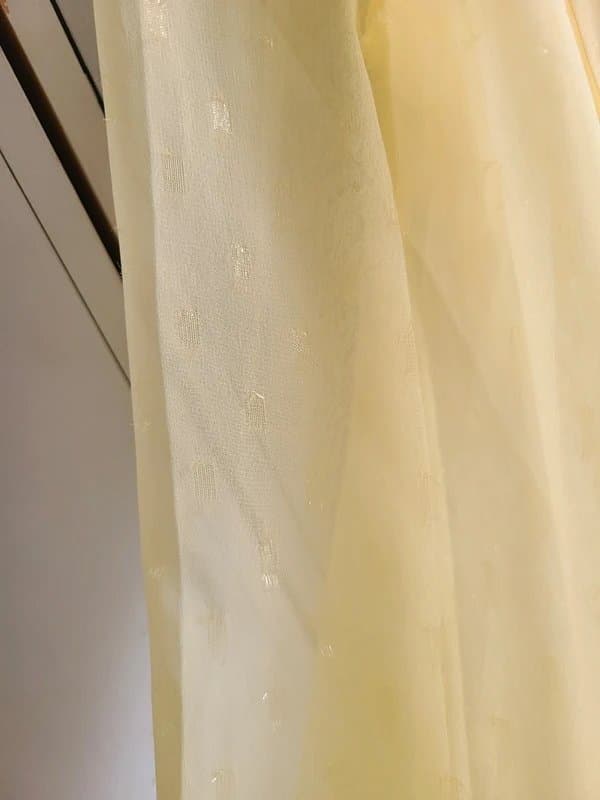 ASOS ASOS pale yellow chiffon dress size 10