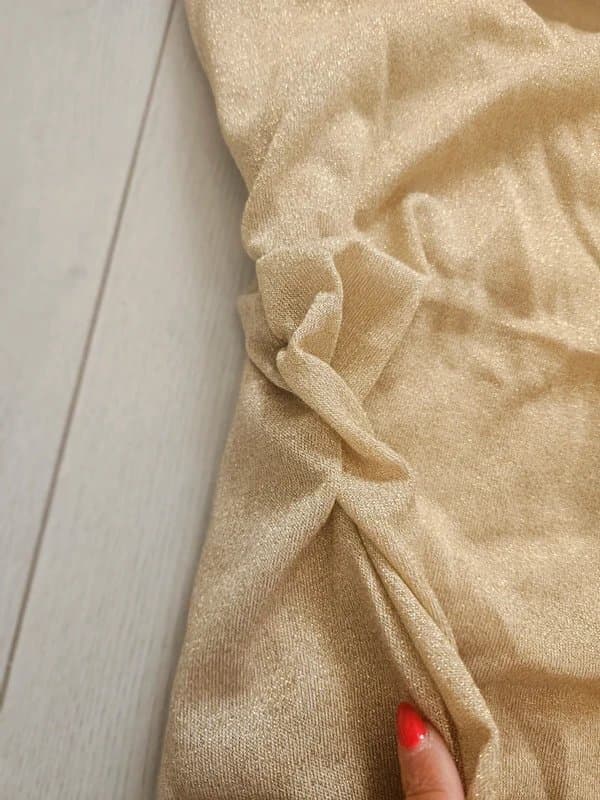 New Look New look gold short shimmer dress current season no offers uk 10