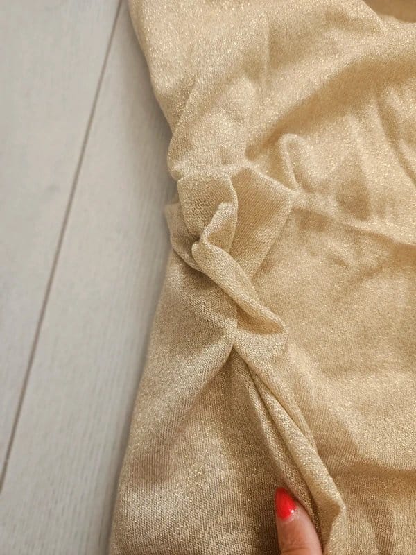 New Look Gold Short Shimmer Dress