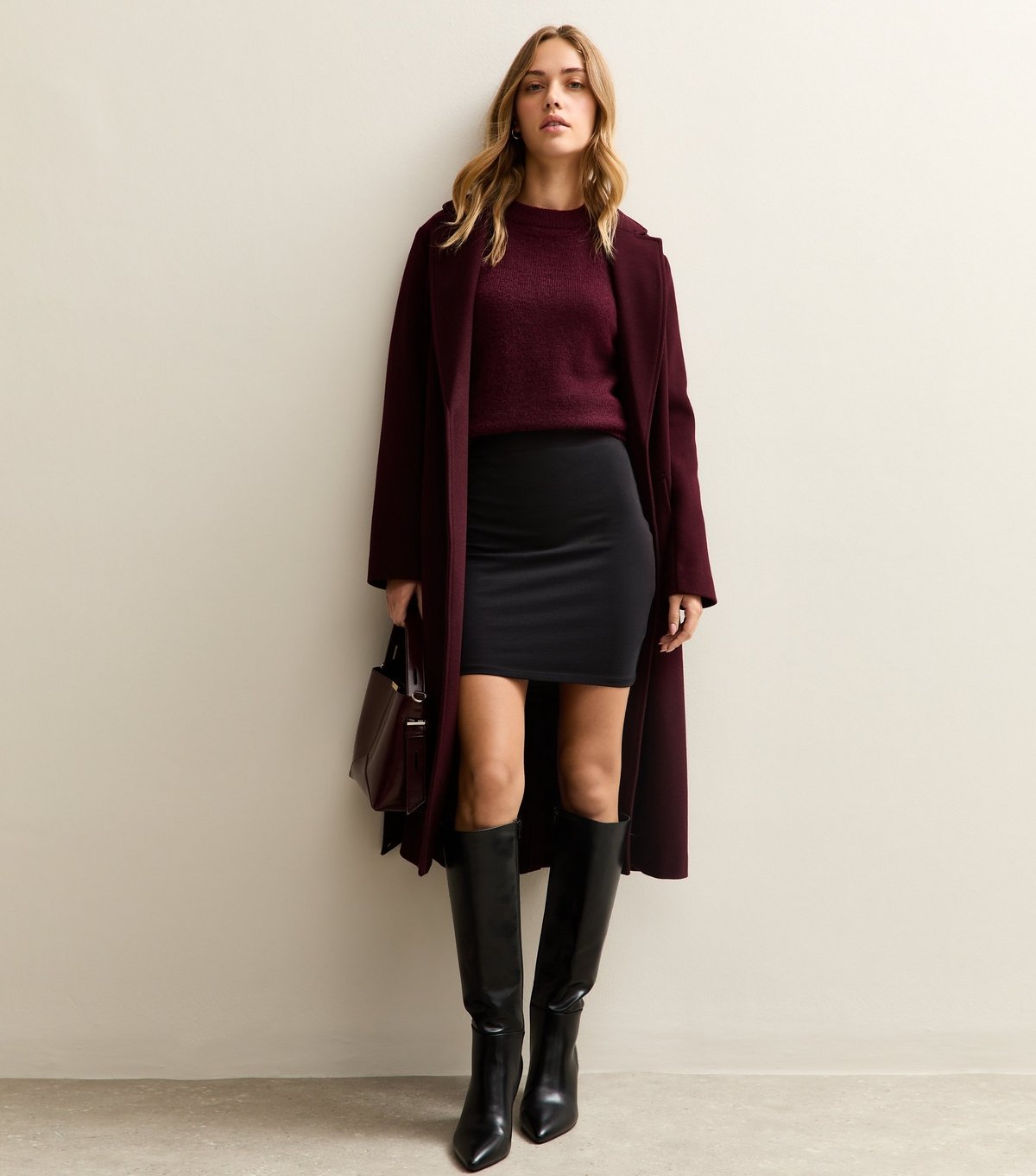 New Look Women's Black Stretch Cotton Tube Mini Skirt New Look - 2